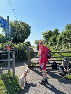 Start of the walk near the Velator Bridge just outside Braunton